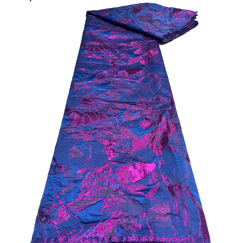 NI.AI Soft Nigerian Jacquard Embroidery Fabric Lace Latest Brocade African Lace Fabric For Women Extravagant Dress Wedding