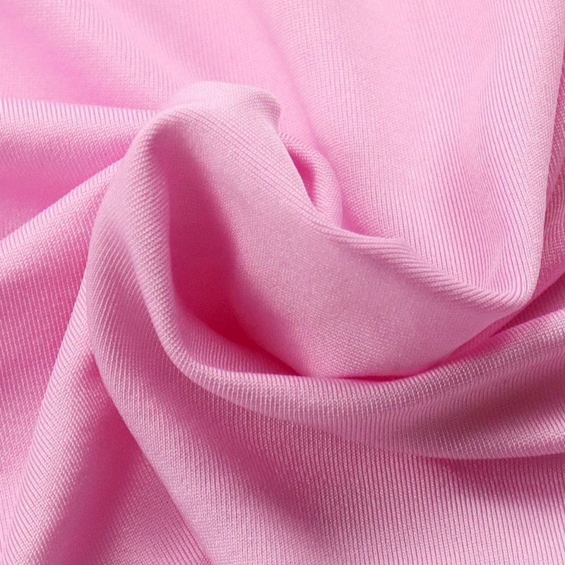Polyester 92% spandex 8% fabric 75D milk silk warp knitted underwear, swimwear spandex fabric