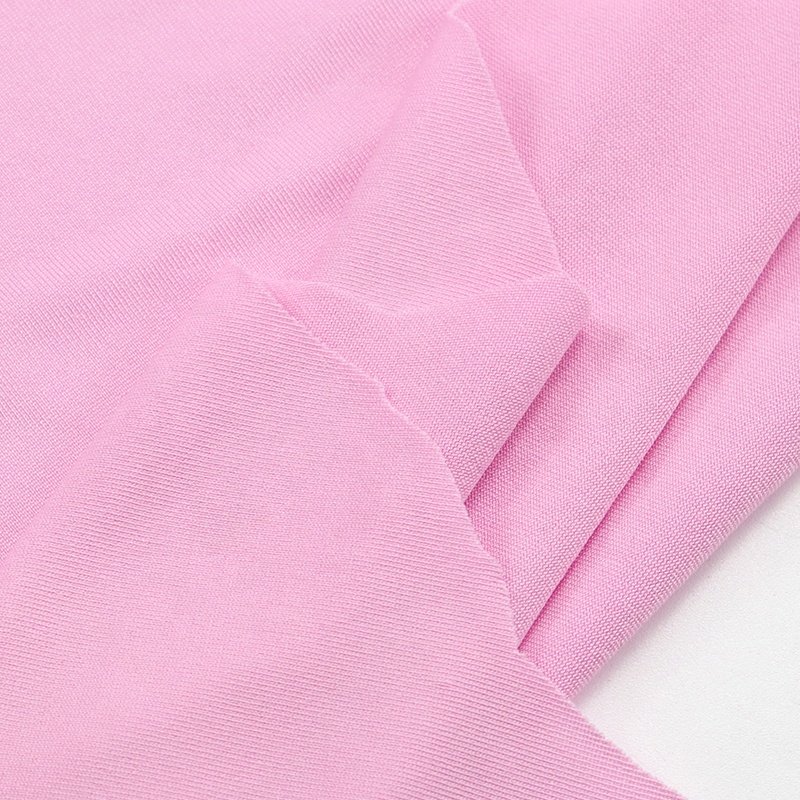 Polyester 92% spandex 8% fabric 75D milk silk warp knitted underwear, swimwear spandex fabric