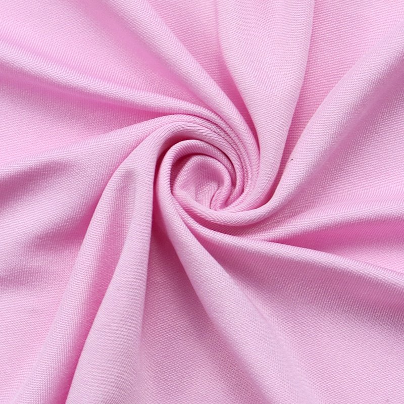 Polyester 92% spandex 8% fabric 75D milk silk warp knitted underwear, swimwear spandex fabric