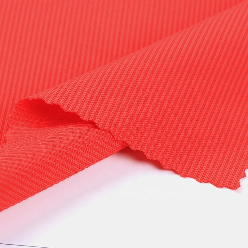 82%Nylon 18%Spandex 2X2 rib fabric for leggings