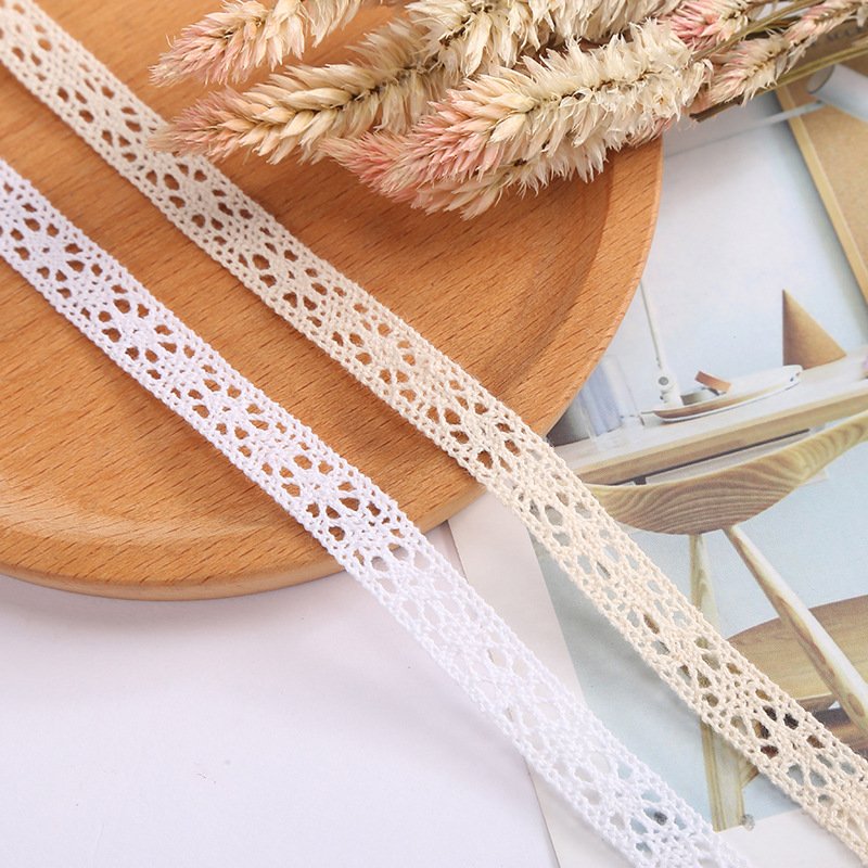 2023 Lace Custom Cotton Embroidery Venice Trim Lace Wholesale White Embroidered Lace Trim