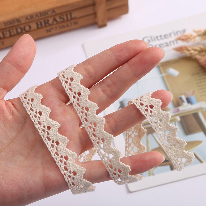 2023 Lace Custom Cotton Embroidery Venice Trim Lace Wholesale White Embroidered Lace Trim