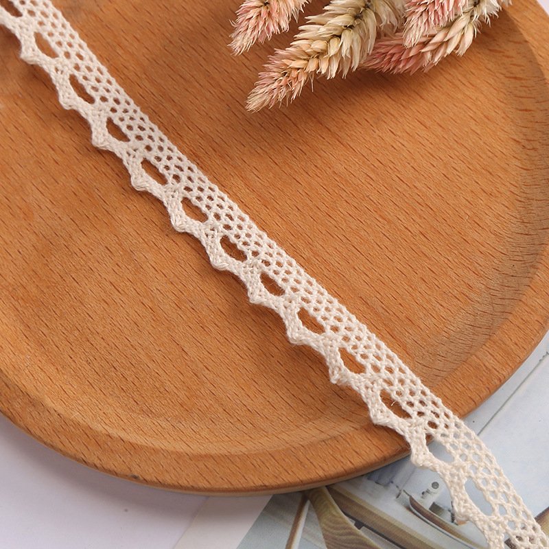 2023 Lace Custom Cotton Embroidery Venice Trim Lace Wholesale White Embroidered Lace Trim