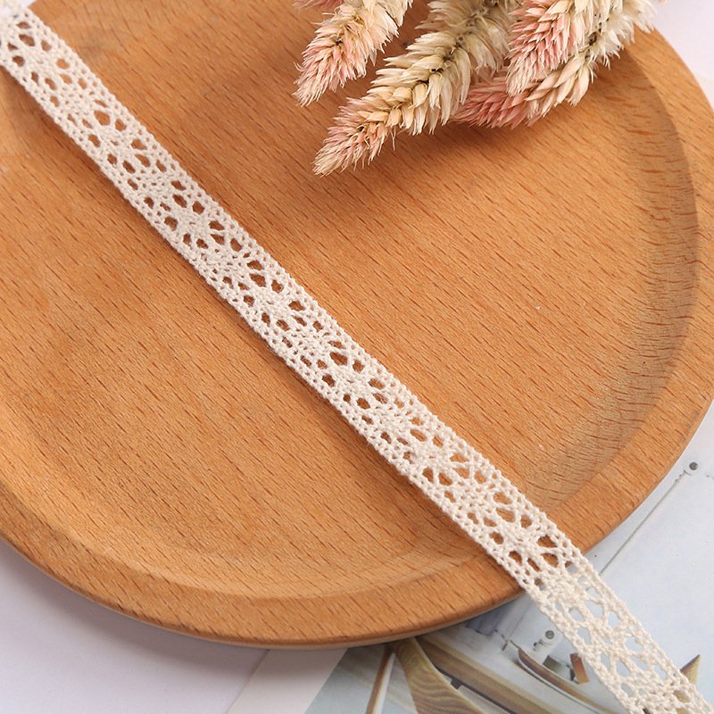 2023 Lace Custom Cotton Embroidery Venice Trim Lace Wholesale White Embroidered Lace Trim