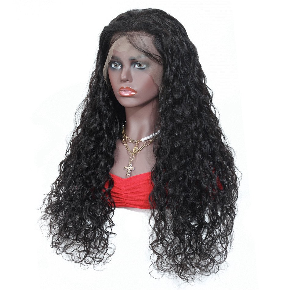 Kinky Curly 13X6 Hd Human Hair Lace Front Wig Pre Plucked Brazilian Human Hair Wigs For Black Women Water Wave Hd Lace Frontal W