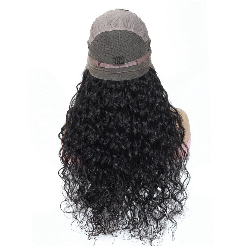 Kinky Curly 13X6 Hd Human Hair Lace Front Wig Pre Plucked Brazilian Human Hair Wigs For Black Women Water Wave Hd Lace Frontal W