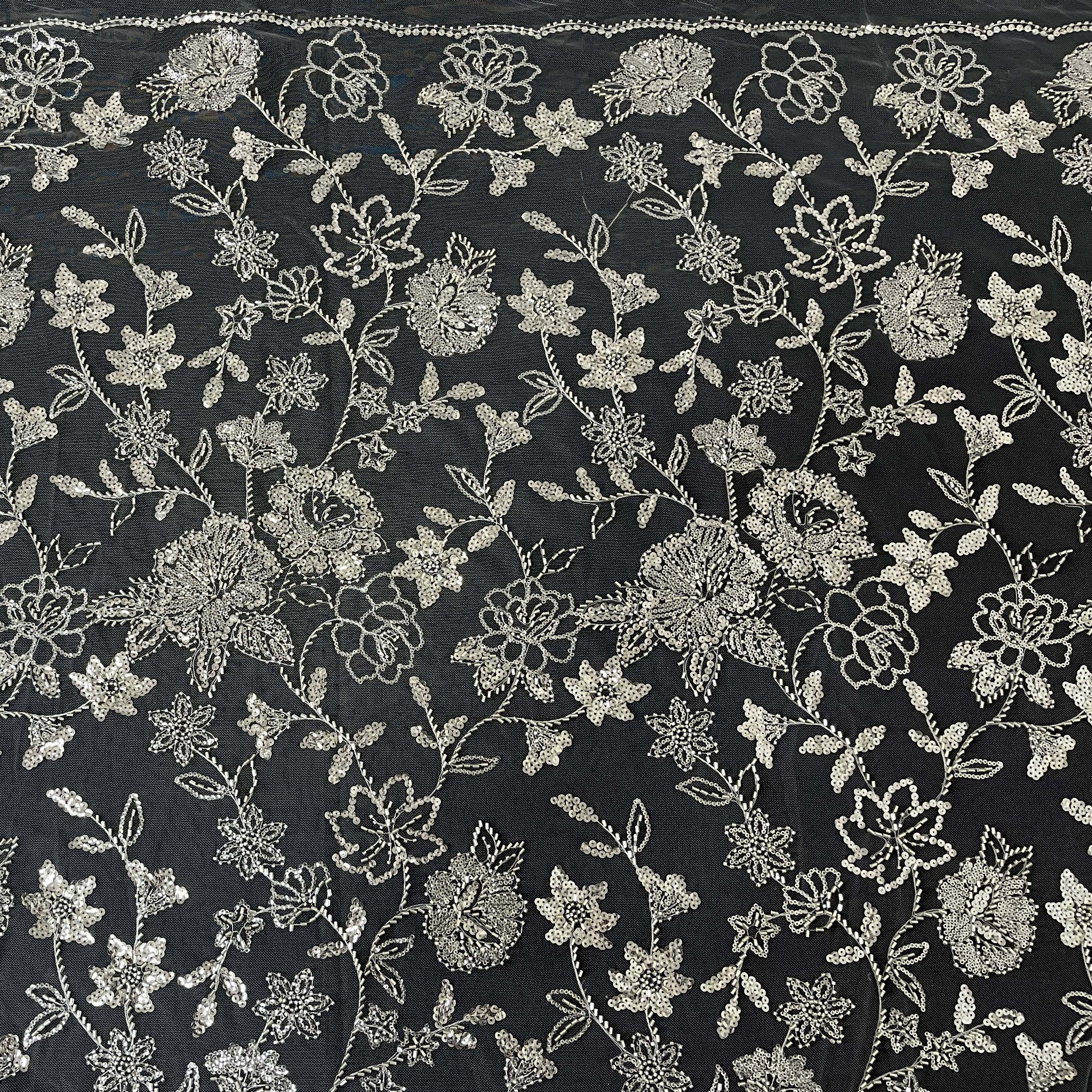High quality beaded fabric dress lace