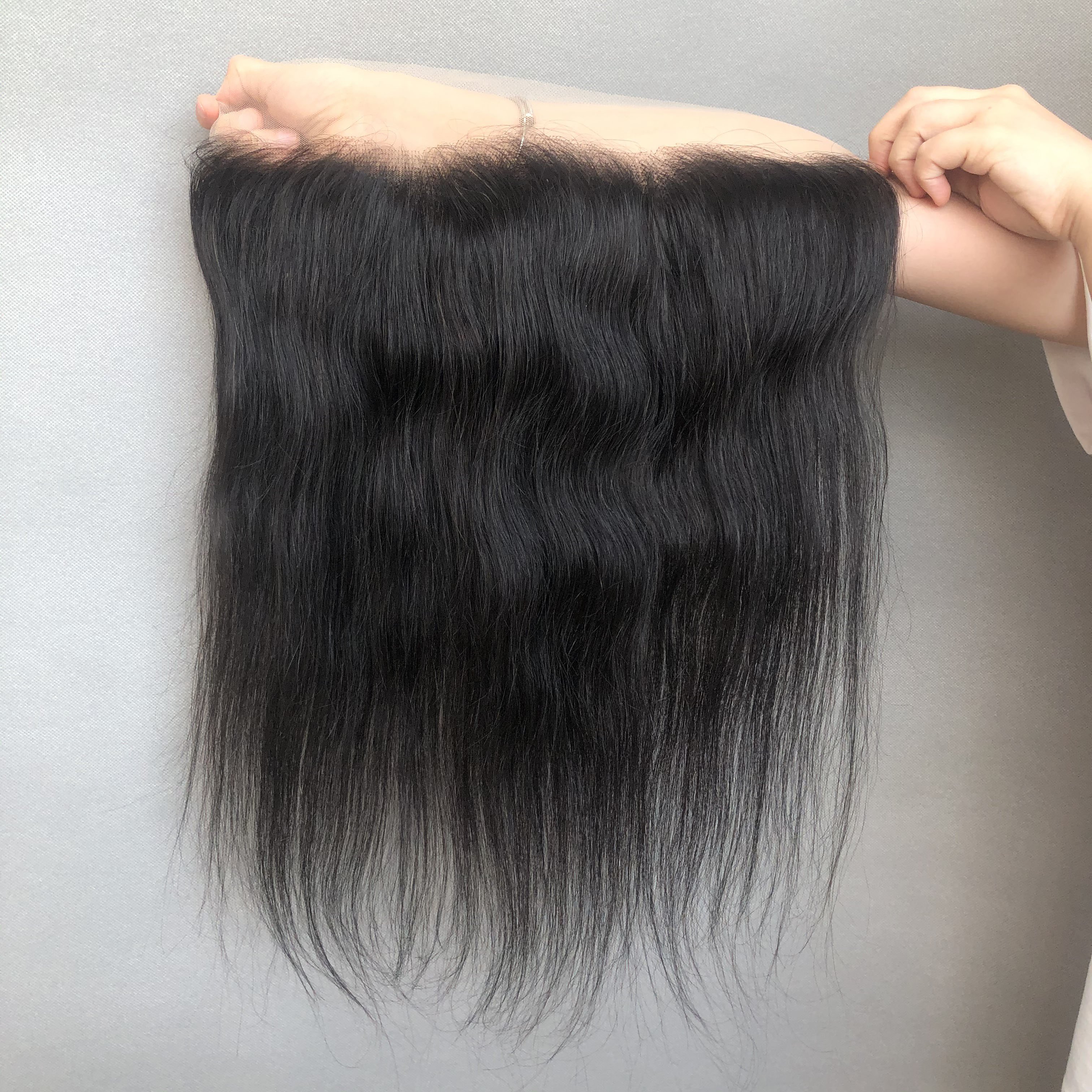 Popular Style Natural Color 13x4 Frontal Straight Hair Lace Frontal Indian 100% Human Hair