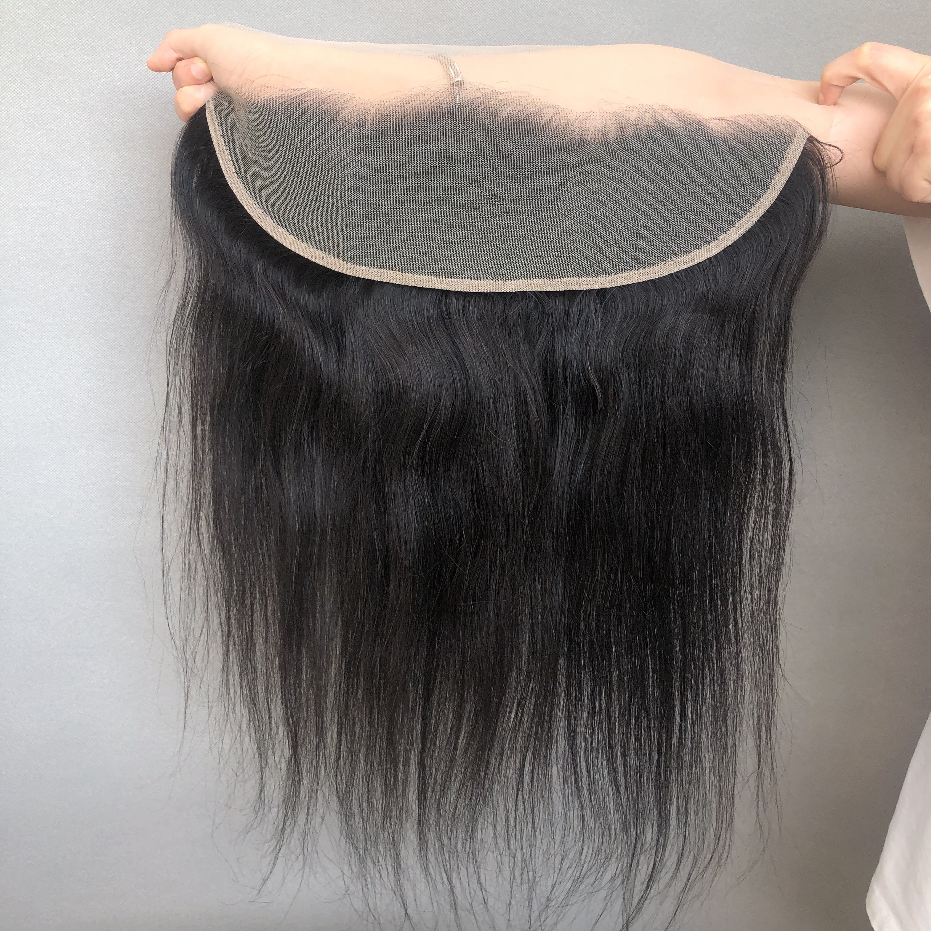 Popular Style Natural Color 13x4 Frontal Straight Hair Lace Frontal Indian 100% Human Hair