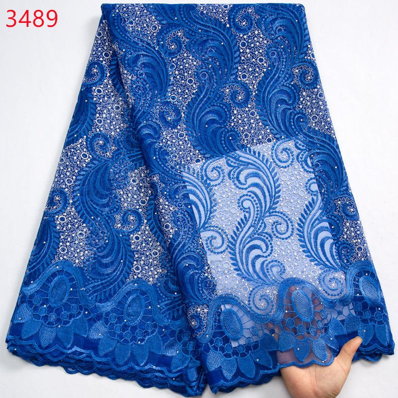 French Lace Material for Wedding Dress Hot Selling Embroidered Lace Fabric 2023 High Quality Nigerian Wedding Embroidery Fabric