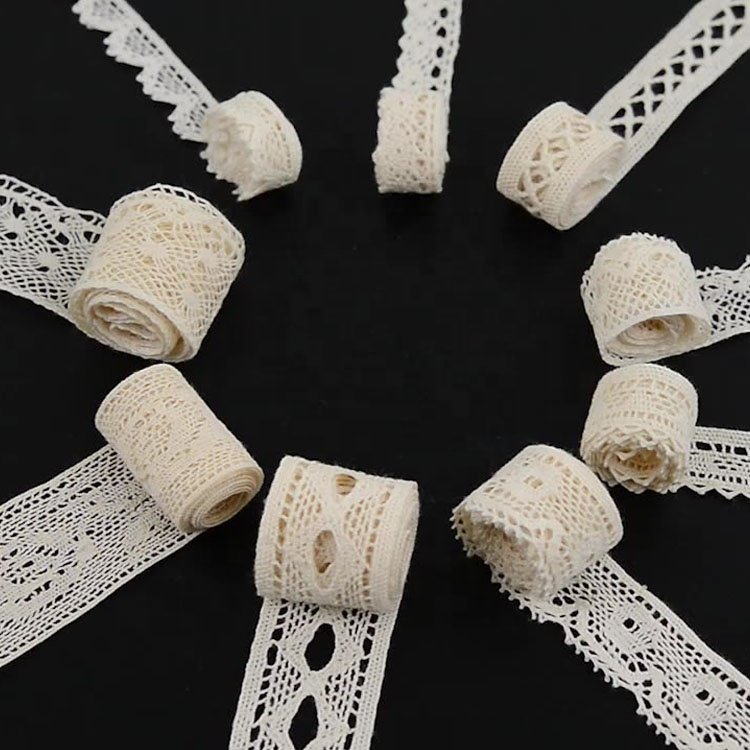 2023 High Quality 100% Cotton Crochet Lace Trim For Clothing