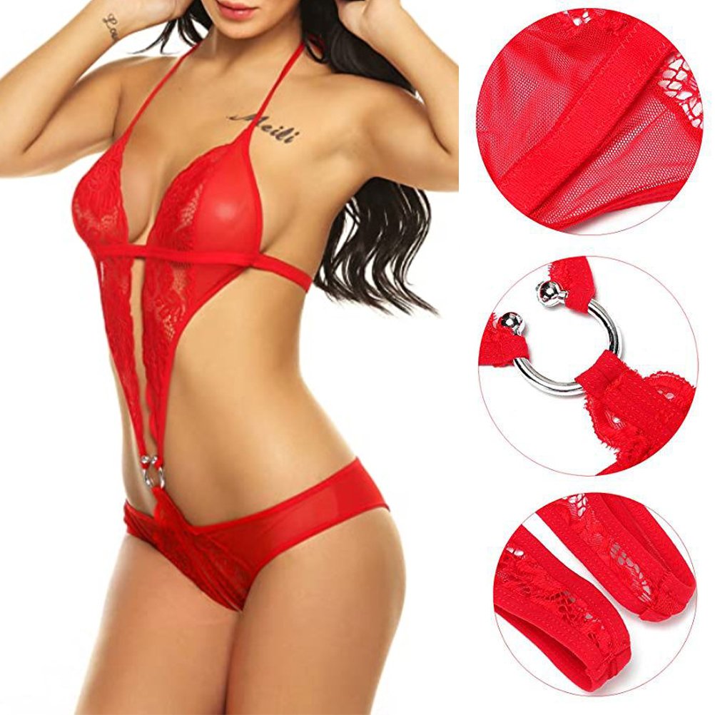 sheer lace sexy v-neck lingerie night wear lingerie femme sexy 2023 open crotch lingerie women sexy sets