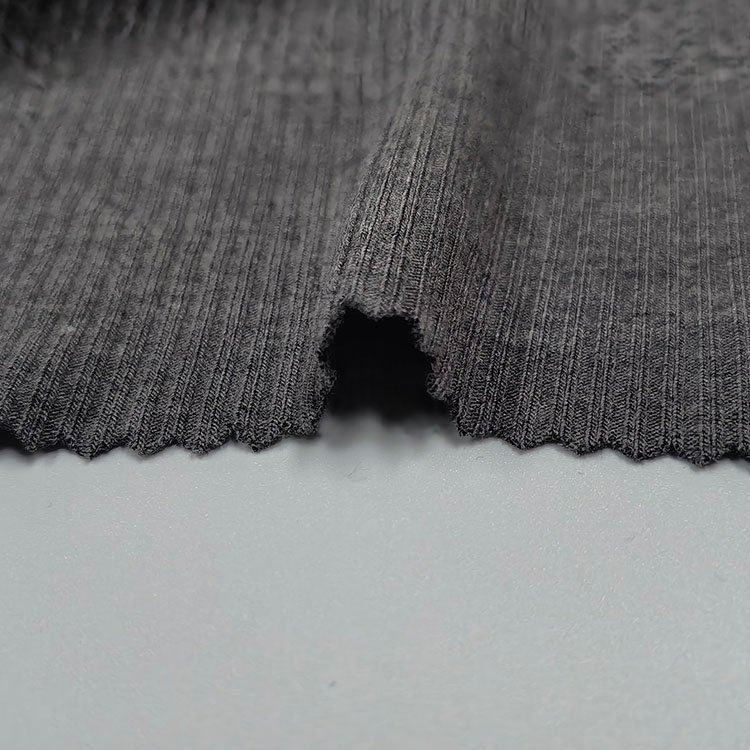 Custom color 220gsm 50%polyester 23%rayon 23%cotton 4%spandex melange 4*2 ,2*2 french rib fabrics for blouse,dress