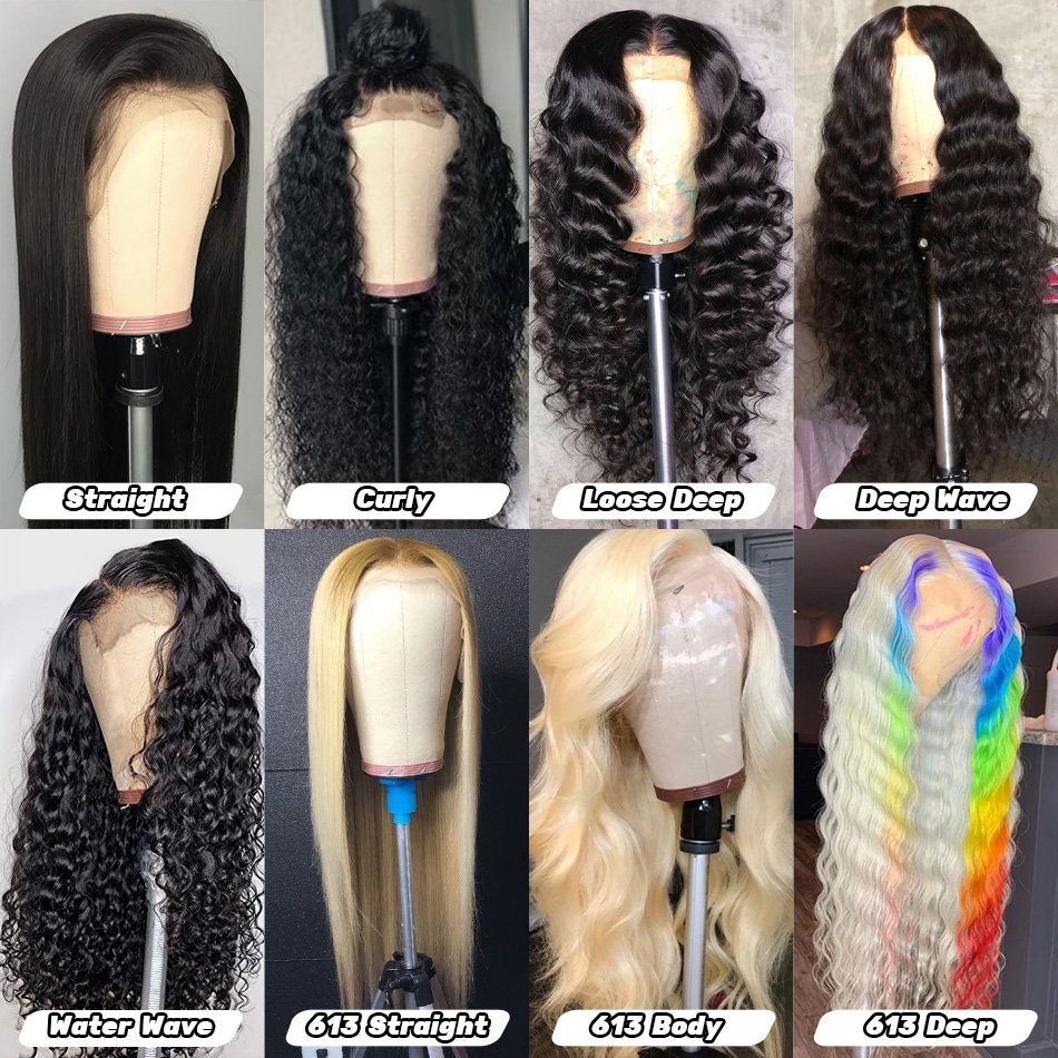 Wholesale Kinky Straight Hair Lace Front Wig Brazilian Human Hair Lace Wigs Pre Plucked Lace Frontal Wigs For Black Women