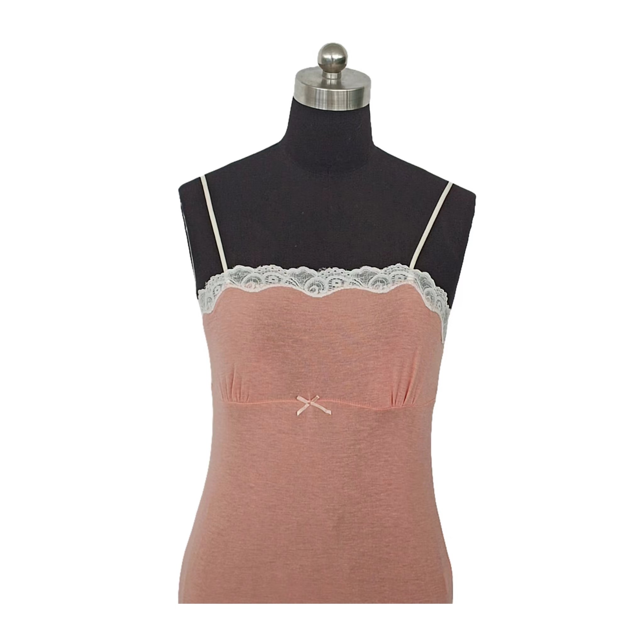 Factory Outlet Customized Summer Women Undershirt Sleeveless Striped Sexy Lace Ladies Vest