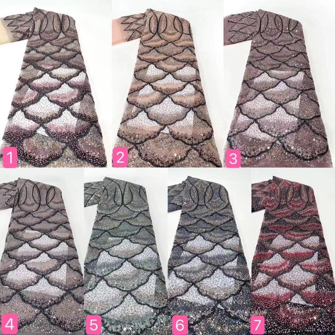 tulle beads lace fabrics embroidery and sequins for wedding dress