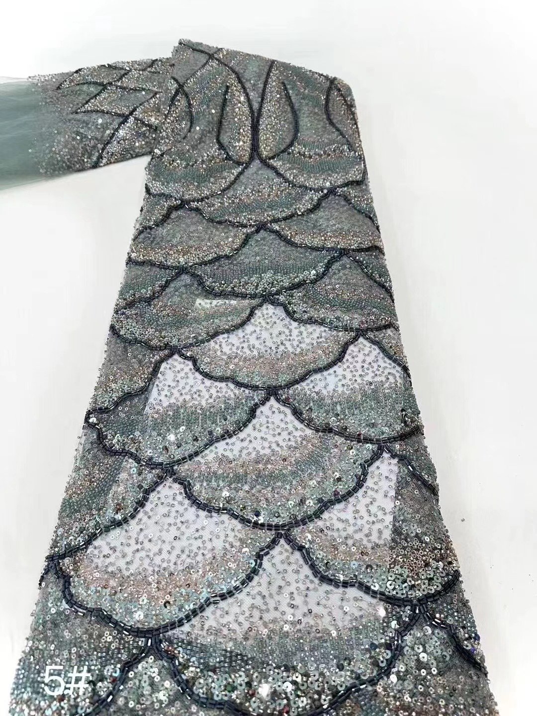 tulle beads lace fabrics embroidery and sequins for wedding dress
