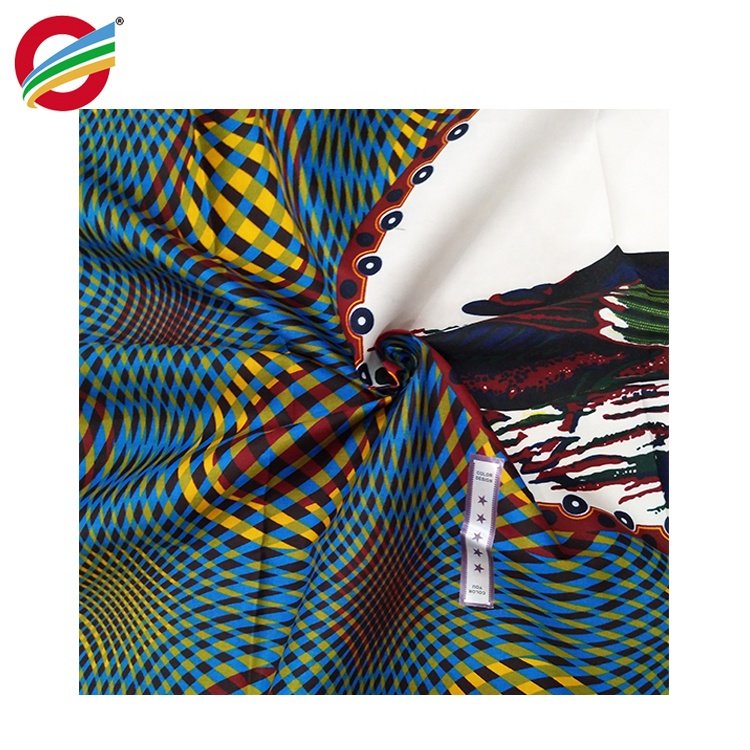 African lace fashion dress for clothing ankara wax printing 100% polyester twill fabric