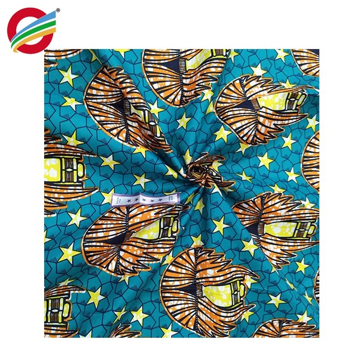 African lace fashion dress for clothing ankara wax printing 100% polyester twill fabric