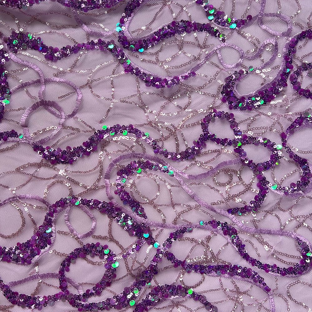 Wholesale mesh embroidery french tulle lace with flowers fabric custom pattern fancy lace sequin fabric embroidery