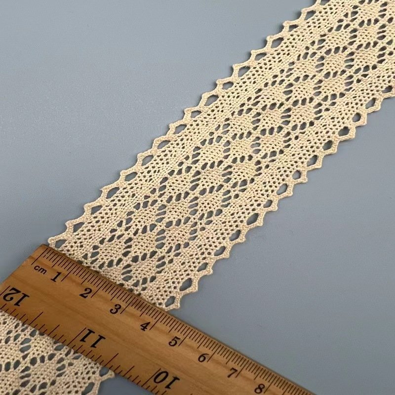 Spot all cotton machine woven French elegant lace clothing accessories, jackets, shirts, knitted shoes and socks accessories