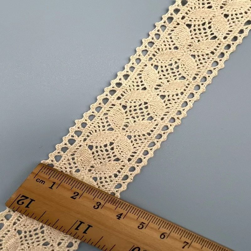 Spot all cotton machine woven French elegant lace clothing accessories, jackets, shirts, knitted shoes and socks accessories