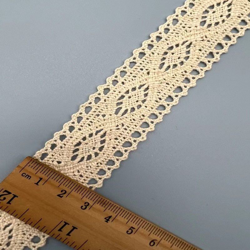 Spot all cotton machine woven French elegant lace clothing accessories, jackets, shirts, knitted shoes and socks accessories