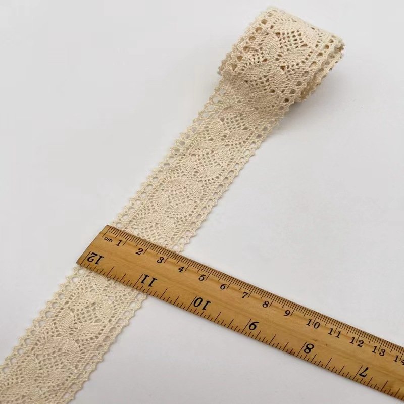 Spot all cotton machine woven French elegant lace clothing accessories, jackets, shirts, knitted shoes and socks accessories