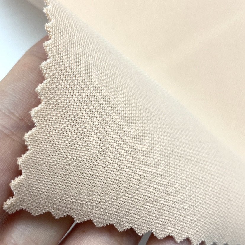 High quality composite breathable stretch skin black knitting mesh fabric for great shaperwear