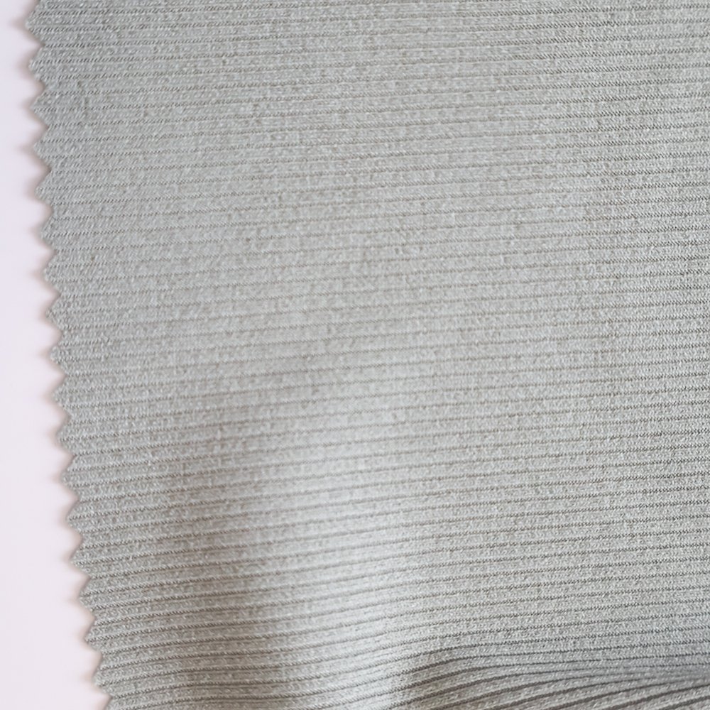 Customizable Stretch Knit Rib polyester spandex dyed fabric for clothing