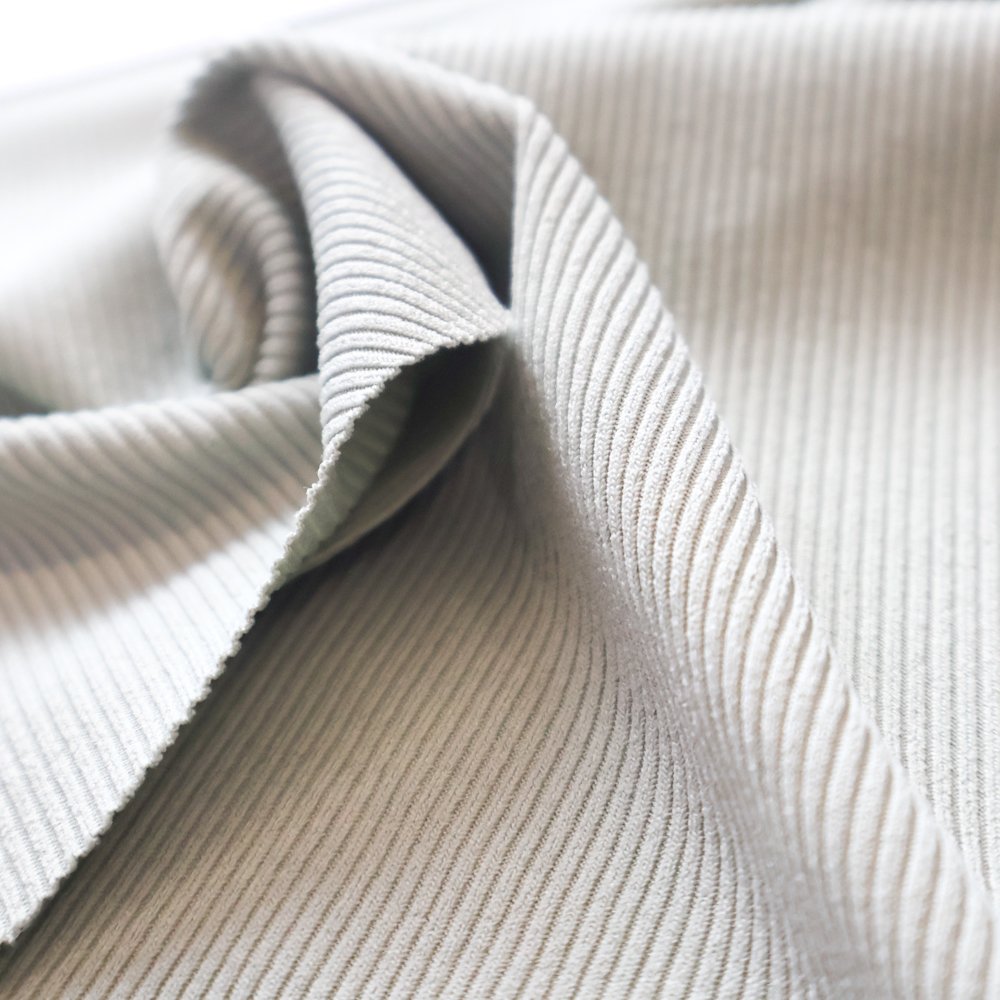 Customizable Stretch Knit Rib polyester spandex dyed fabric for clothing