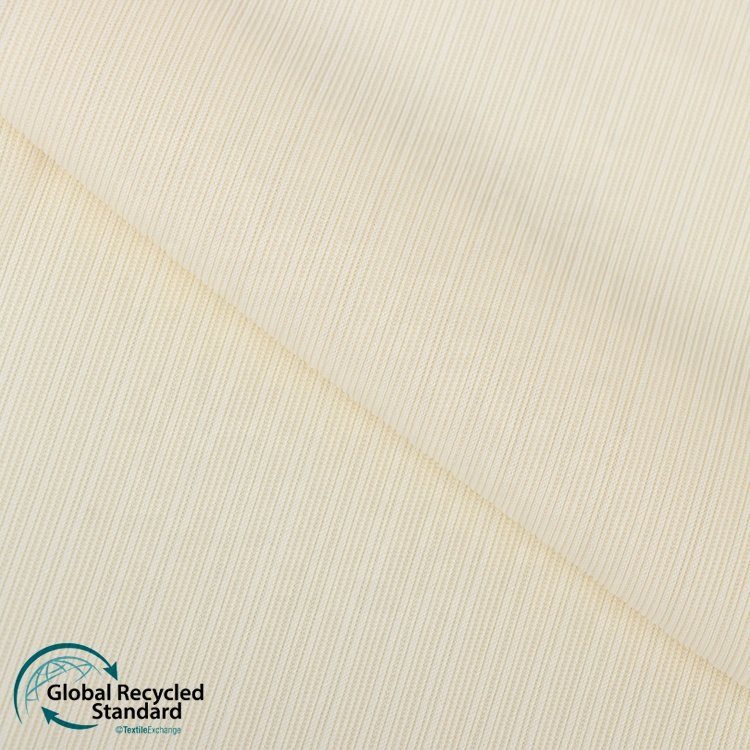 Lady Cloth Quality RPET Eco-friendly Rib Fabric 93%Recycle Polyester 7%Spandex 245gsm Ready-to-ship Goods Recycle Polyester Knit