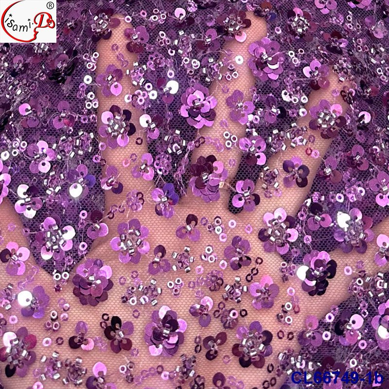 NI.AI Luxury Heavy Beaded Fabric with Red and Gold Lace Sequins New Design Embroidered Pattern for Boys' Wedding Dresses