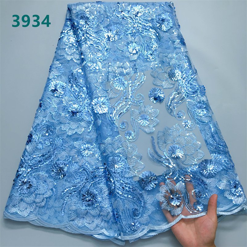 Newly Peach African Tulle Mesh Lace with Sequins 2024 5 Yards High Quality French Net Lace Fabric for Women Wedding Dresses 3934