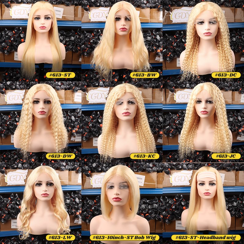 13x4 Deep Loose Wave 613 Honey Blonde Curly Transparent Lace Frontal Wig 200% Remy 13x6 Water Wave Colored Women Human Hair Wig