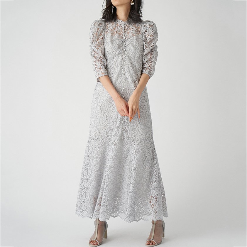 Trending 2024 Chic Woman Clothes Maxi Long Solid Women Party Dress Vintage Summer Modest Long Lace Evening Dress