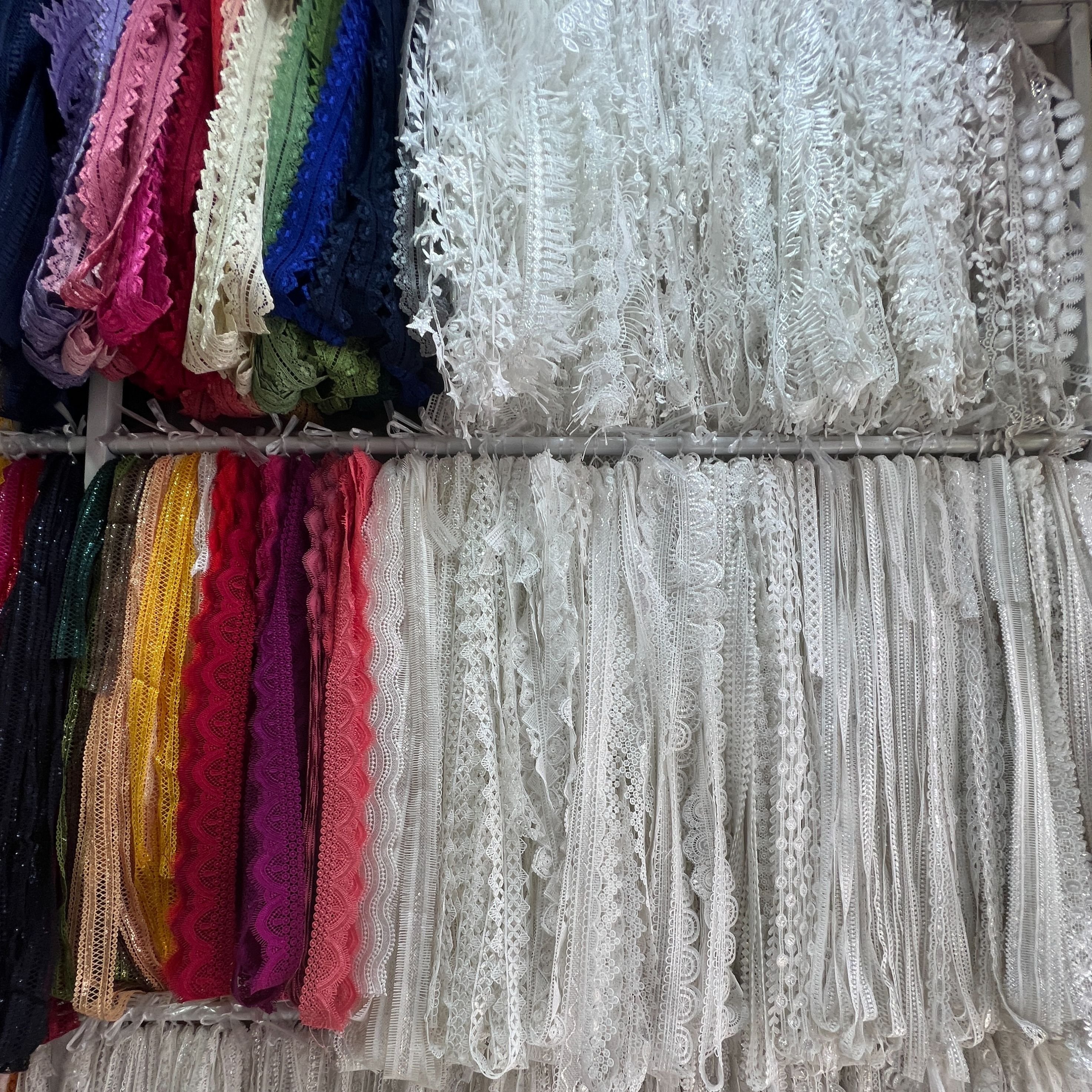 Trimming Water Soluble Embroidery Lace Trim in Stock for Garment Accessories China Manufacturer Wholesale High Quality Lace