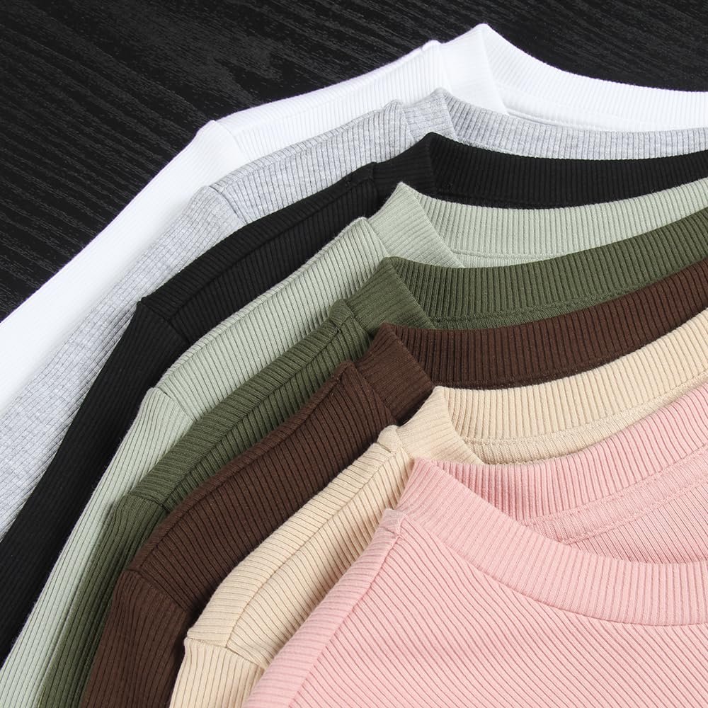 custom cotton lightweight plain ribbed short sleeve V neck casual compression summer breathable Custom women tee tshirt