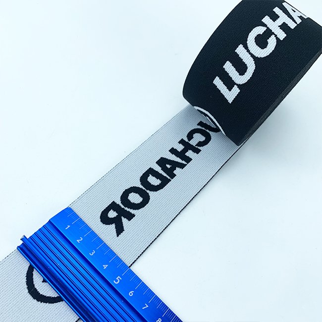 Factory Price Low MOQ custom print designer wide breathable elastic band with brand for headband