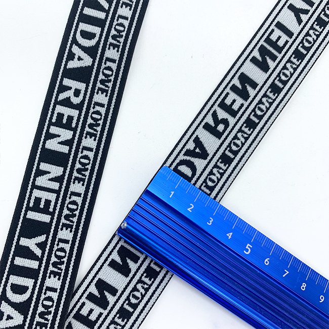 Factory Price Low MOQ custom print designer wide breathable elastic band with brand for headband