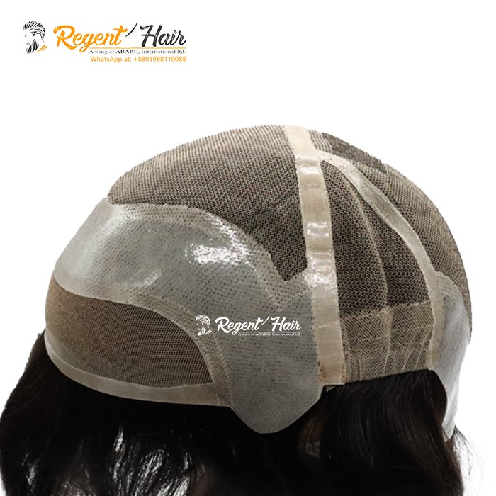 Customized MOQ with template Factory high quality lace and skin integration topper piece 100% Indian human hair Export From BD