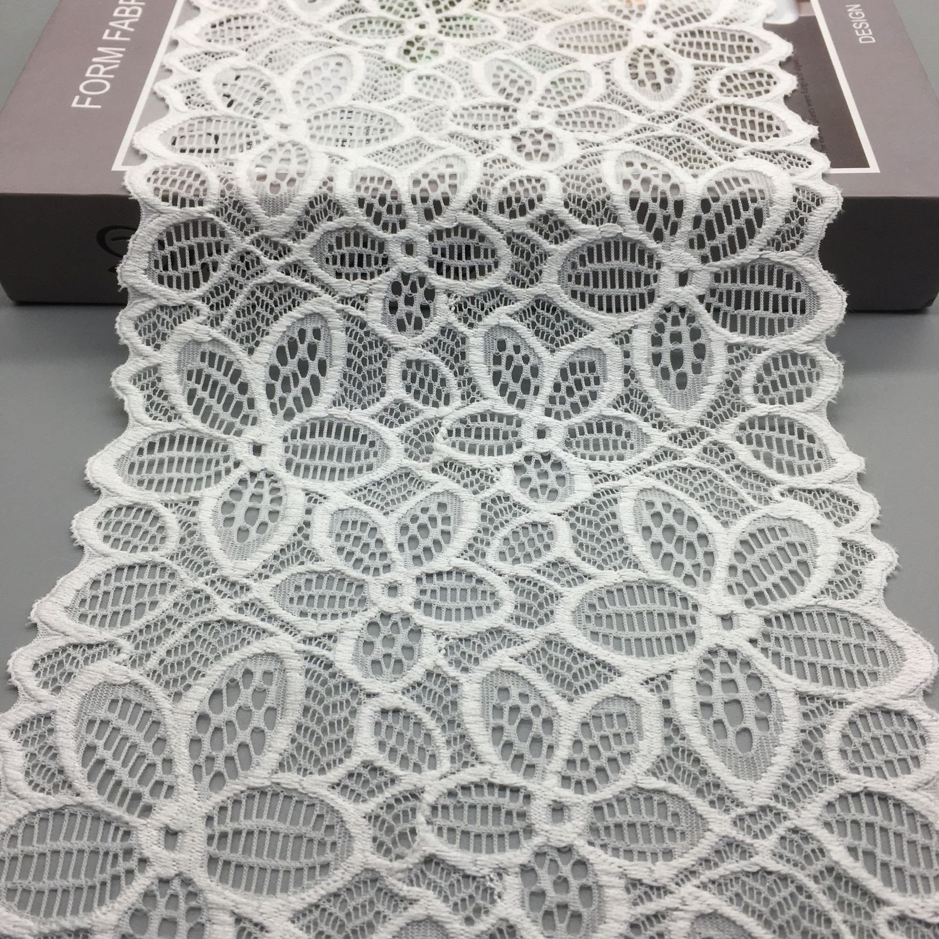 2023 Hot sale Nylon lace 18cm elastic lace bra underwear skirt case scarf accessories lace