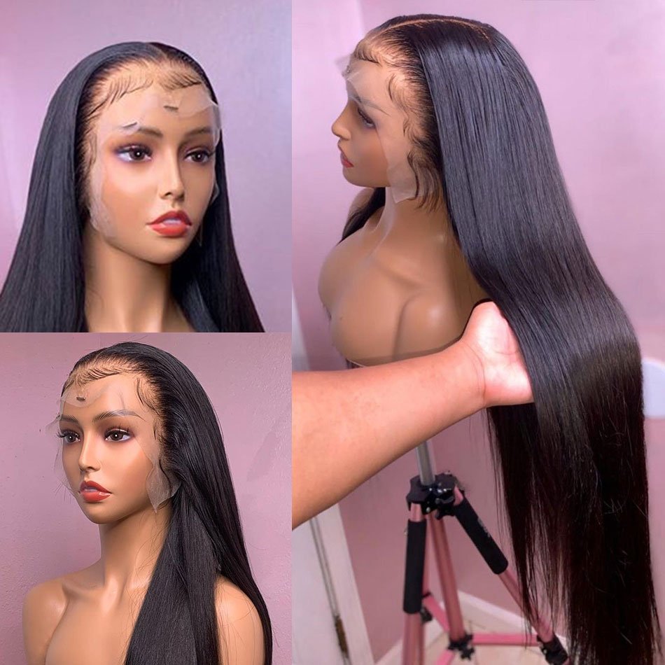 Cheap Bone Straight Raw Brazilian 13X6 Hd Human Hair Lace Front Wigs Hd Lace Frontal Wig Natural Human Hair Wigs For Black Women