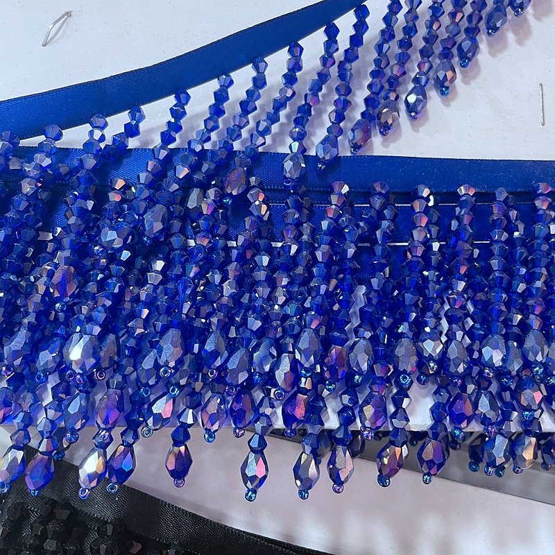 Factory Spot Wholesale Crystal Glass Beads Lace Garment Accessories
