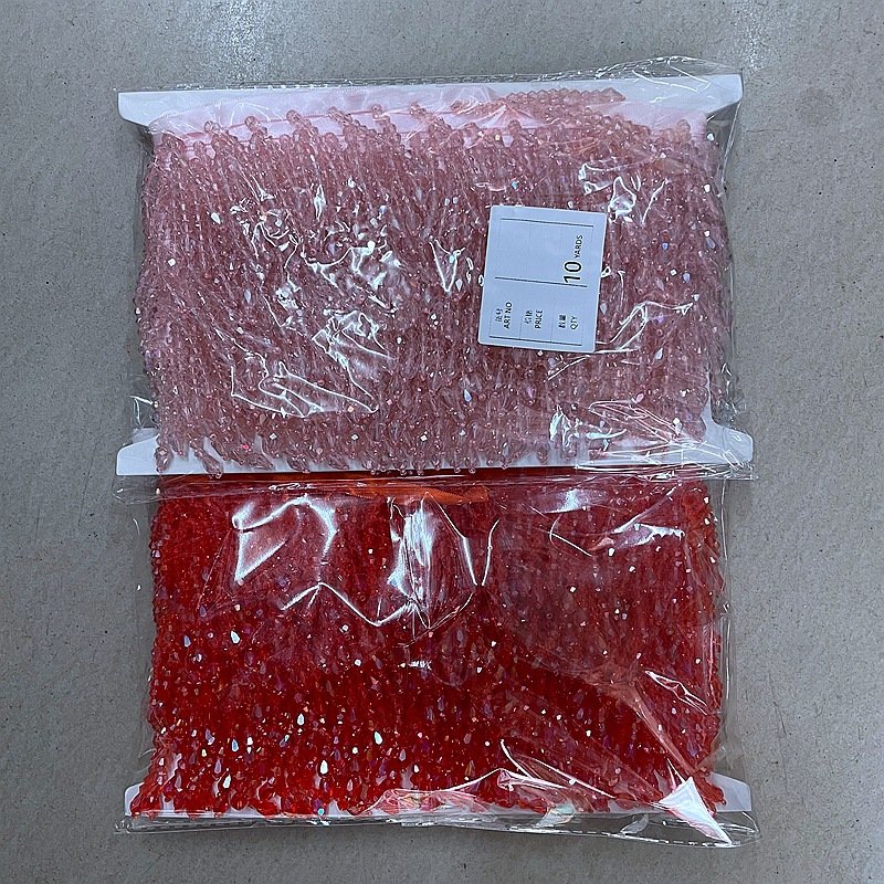 Factory Spot Wholesale Crystal Glass Beads Lace Garment Accessories