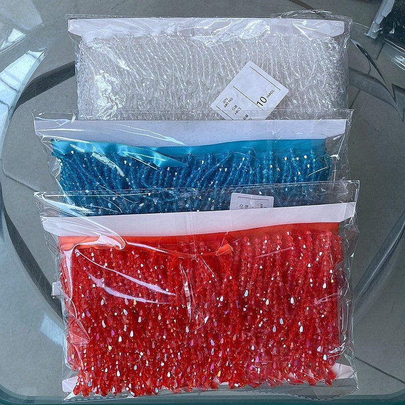 Factory Spot Wholesale Crystal Glass Beads Lace Garment Accessories