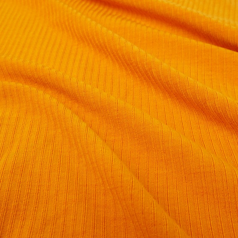 Popular Solid Color Custom Stretch Spandex Polyester Rib Knit Fabric For Sweater