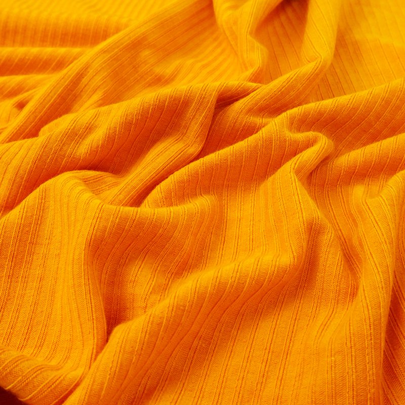 Popular Solid Color Custom Stretch Spandex Polyester Rib Knit Fabric For Sweater
