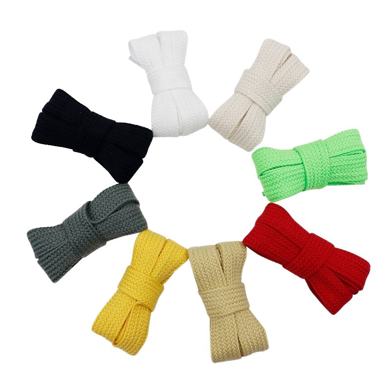 1 Pair High Quality 2cm Wide Shoelaces Single Layer Soft Shoe laces for Sneakers Extra Wide Laces